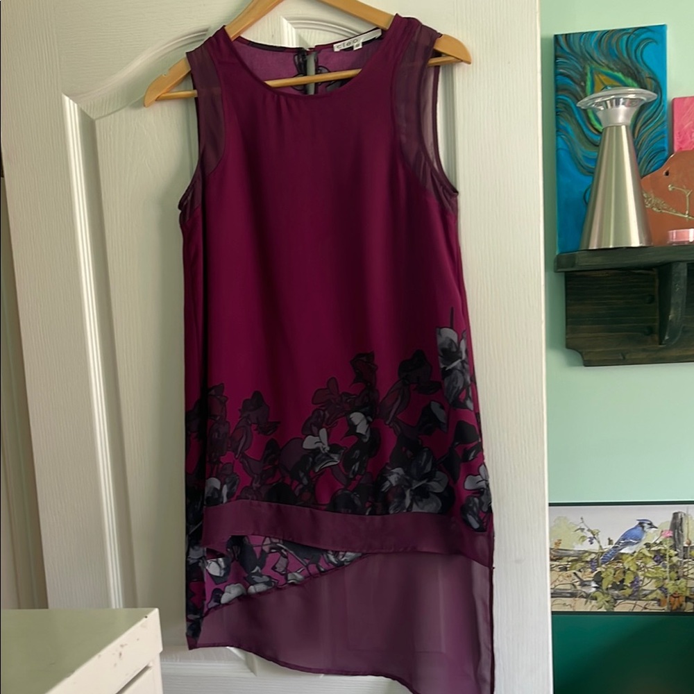 Cleo purple tank tunic